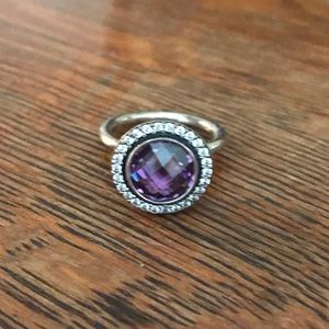 Brilliant Legacy Amethyst Pandora Ring
